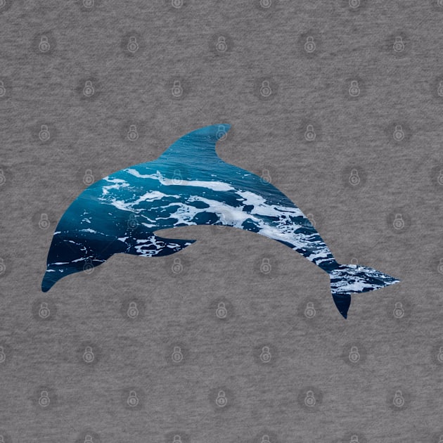 Blue ocean jumping dolphin by keeplooping